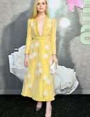 Elle Fanning at the Miu Miu Fashion Show in Paris