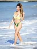 Farrah Abraham in Bikini at Pretty Little Thing Shoot at Malibu Beach