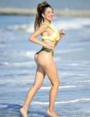 Farrah Abraham in Bikini at Pretty Little Thing Shoot at Malibu Beach