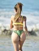 Farrah Abraham in Bikini at Pretty Little Thing Shoot at Malibu Beach