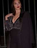 Gal Gadot at Givenchy Show During Paris Fashion Week
