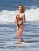 Ireland Baldwin in “138 Water” Swimsuit Photoshoot Candids in Malibu