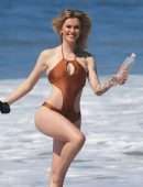 Ireland Baldwin in “138 Water” Swimsuit Photoshoot Candids in Malibu