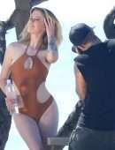 Ireland Baldwin in “138 Water” Swimsuit Photoshoot Candids in Malibu