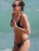 Irina Shayk in Thong Bikini at in Miami Beach