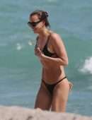 Irina Shayk in Thong Bikini at in Miami Beach