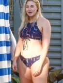 Iskra Lawrence in Bikini on Set of a Photoshoot in Miami