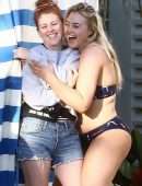 Iskra Lawrence in Bikini on Set of a Photoshoot in Miami