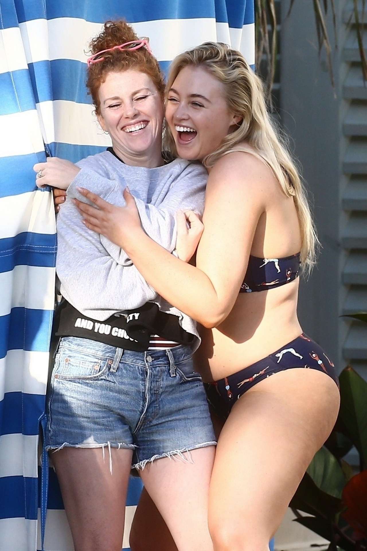 Iskra Lawrence in Bikini on Set of a Photoshoot in Miami