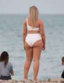 Iskra Lawrence Booty in Swimsuit, Photoshoot in Miami Beach