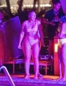 Iskra Lawrence Booty in Swimsuit, Photoshoot in Miami Beach