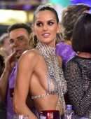 Izabel Goulart Braless Out at Carnival in Rio De Janeiro