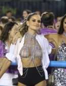Izabel Goulart Braless Out at Carnival in Rio De Janeiro