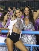 Izabel Goulart Braless Out at Carnival in Rio De Janeiro