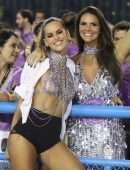 Izabel Goulart Braless Out at Carnival in Rio De Janeiro