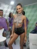 Izabel Goulart Braless Out at Carnival in Rio De Janeiro