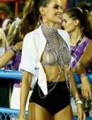 Izabel Goulart Braless Out at Carnival in Rio De Janeiro