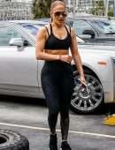 Jennifer Lopez Outside a Gym in Miami