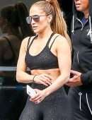 Jennifer Lopez Outside a Gym in Miami