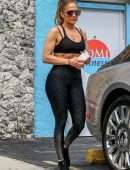 Jennifer Lopez Outside a Gym in Miami