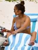 Jennifer Lopez Booty in Bikini at a Beach in The Bahamas