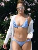 Jennifer Lopez Booty in Bikini at a Beach in The Bahamas
