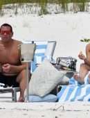 Jennifer Lopez Booty in Bikini at a Beach in The Bahamas
