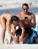 Jennifer Lopez Booty in Bikini at a Beach in The Bahamas