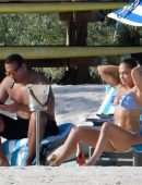 Jennifer Lopez Booty in Bikini at a Beach in The Bahamas