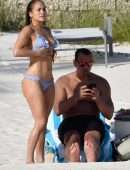 Jennifer Lopez Booty in Bikini at a Beach in The Bahamas