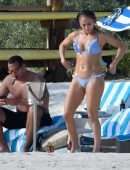 Jennifer Lopez Booty in Bikini at a Beach in The Bahamas
