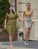 Josephine Skriver and Adriana Lima at Maybelline Shoot in NYC