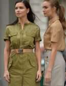 Josephine Skriver and Adriana Lima at Maybelline Shoot in NYC