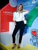 Joy Corrigan at Lacoste x Keith Haring Collaboration Launch in New York