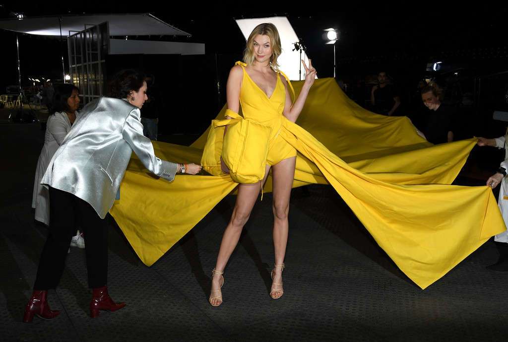 Karlie Kloss at Off-White Show during Paris Fashion Week 2019
