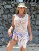 Katie Price Jordan in See-through Dress at Celes Beachfront Resort Koh Samui in Thailand