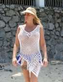 Katie Price Jordan in See-through Dress at Celes Beachfront Resort Koh Samui in Thailand