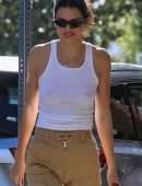 Kendall Jenner Pokies in Braless See-Through Out in West Hollywood