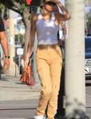 Kendall Jenner Pokies in Braless See-Through Out in West Hollywood