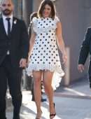 Mandy Moore Arriving at Jimmy Kimmel Live! in Hollywood