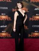 Milana Vayntrub at the Premiere of Captain Marvel in Hollywood