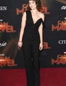 Milana Vayntrub at the Premiere of Captain Marvel in Hollywood