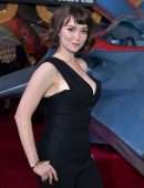 Milana Vayntrub at the Premiere of Captain Marvel in Hollywood
