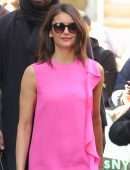 Nina Dobrev - Arriving at Build Studio in New York