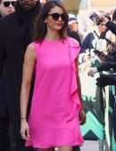 Nina Dobrev - Arriving at Build Studio in New York
