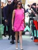 Nina Dobrev - Arriving at Build Studio in New York