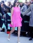 Nina Dobrev - Arriving at Build Studio in New York