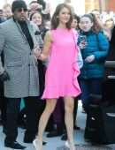 Nina Dobrev - Arriving at Build Studio in New York