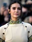 Nina Dobrev at Louis Vuitton Show during Paris Fashion Week