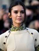 Nina Dobrev at Louis Vuitton Show during Paris Fashion Week
